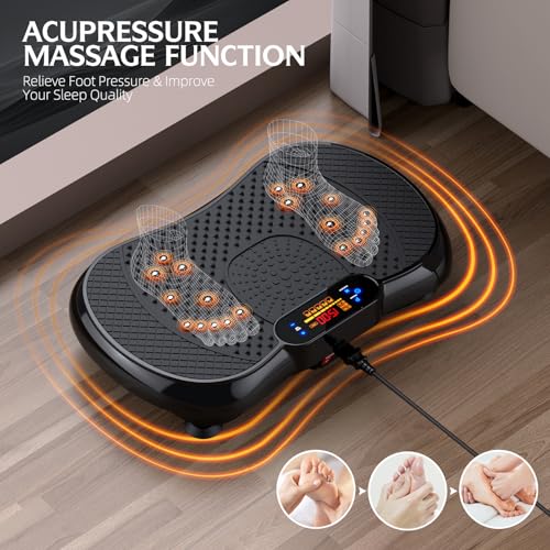Vibration Plate Exercise Machine, Max User Weight 330lbs O8894