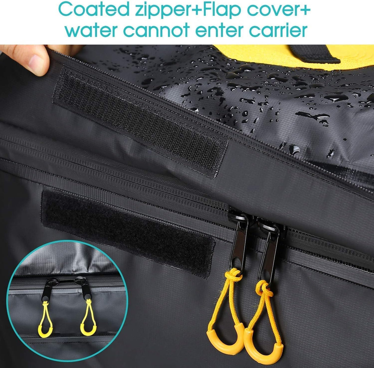 100% Waterproof 22 Cu Ft Cargo Carrier Bag with 6 Reinforced Straps K184