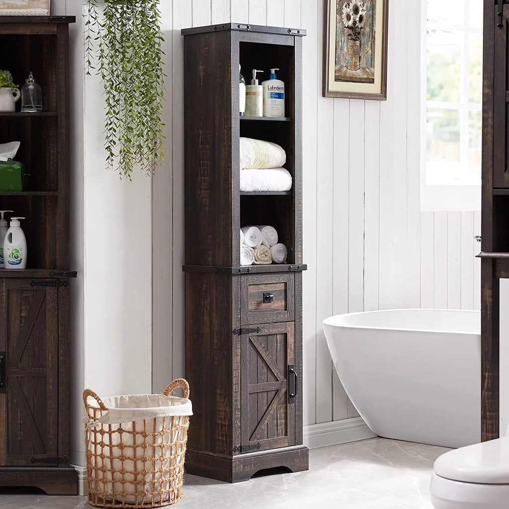 Bathroom Storage Cabinet with Door and Drawer X677749