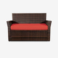 Brown Geranium Loveseat K69932