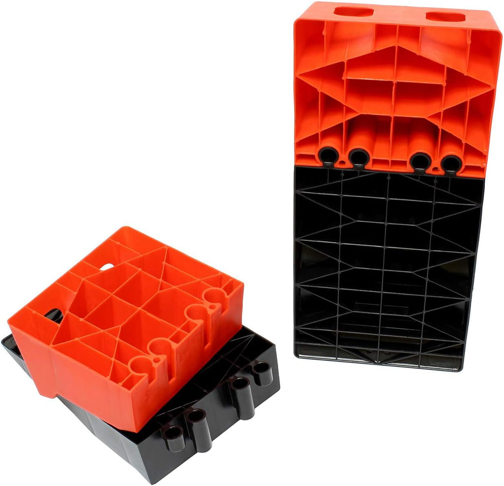 Tandem Axle Leveler Ramps, 2 Pk Heavy Duty RV Leveling Blocks E861