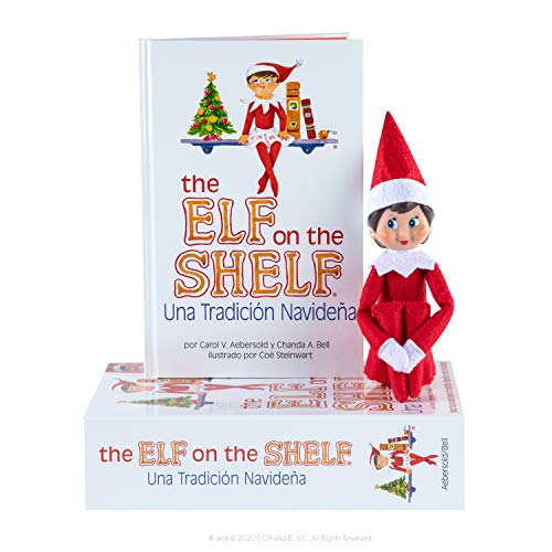 Spanish Language Book & Blue-Eyed Girl Scout Elf J7068