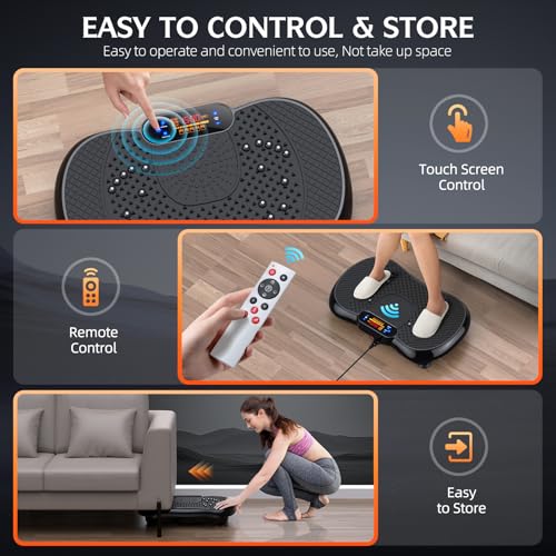 Vibration Plate Exercise Machine, Max User Weight 330lbs O8894