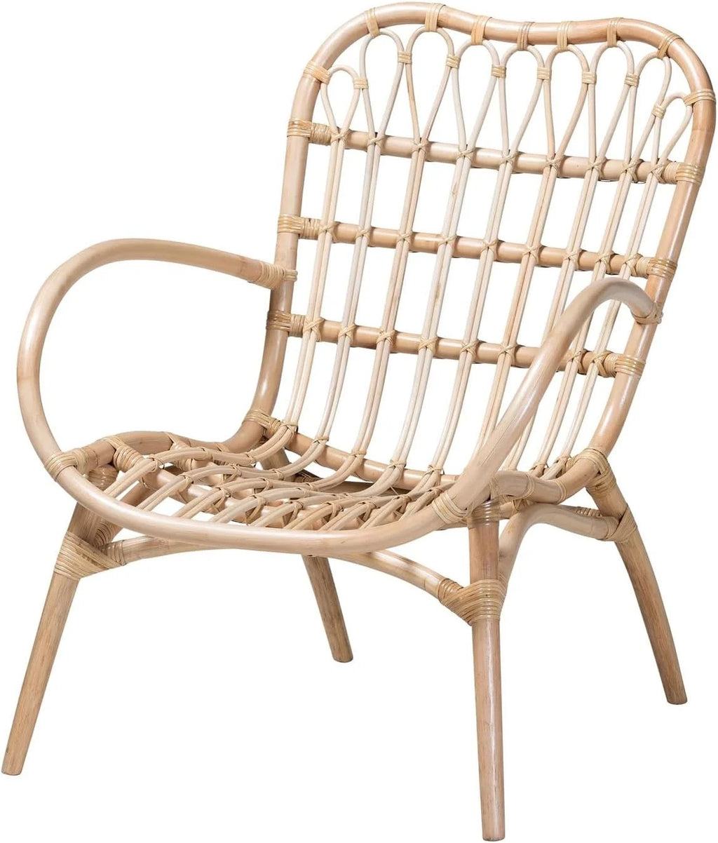 Natural Brown Rattan Arm Chair M750600