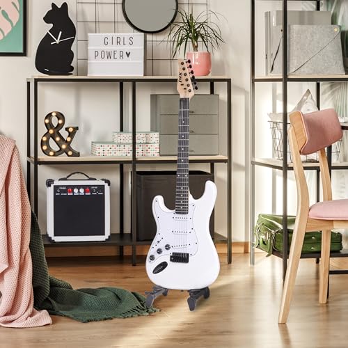 Black 39" Electric Guitar with 20w Amp and Case Bag K130079