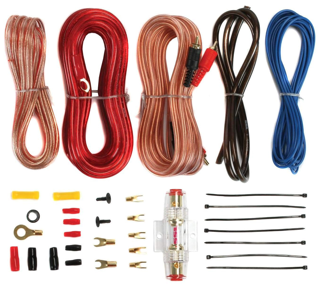 200 Watt 2-Channel Car Audio Amplifier with Wiring Kit L6797