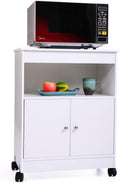 Wood Kitchen Storage Cabinet Cart Hutch Pack of 2 H495