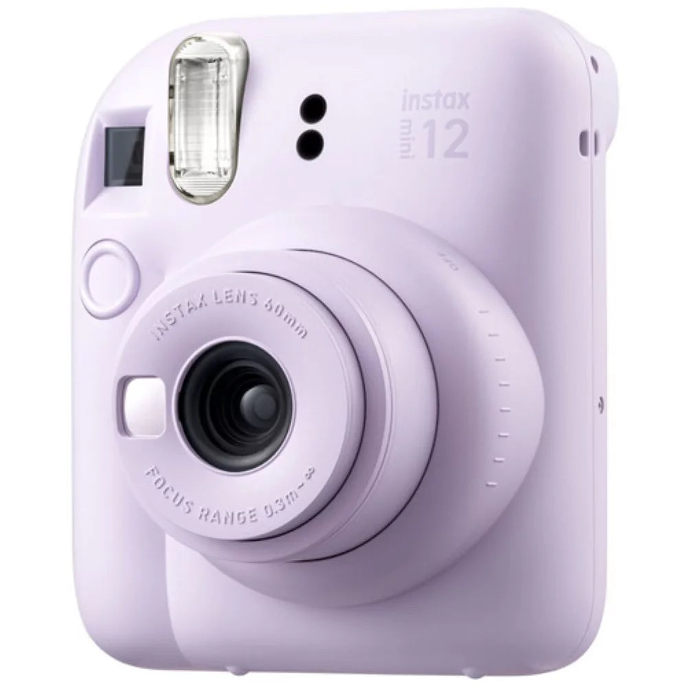 Lilac Purple Instant Film Camera with Case and Film X37830