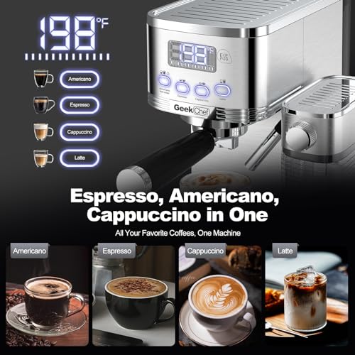 Espresso and Cappuccino Machine with Automatic Milk Frother W96828