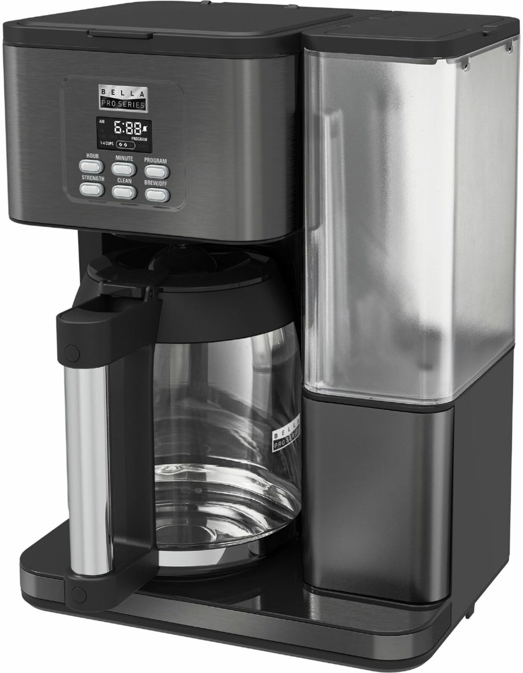 Black Stainless Steel Programmable Coffee Maker U67109
