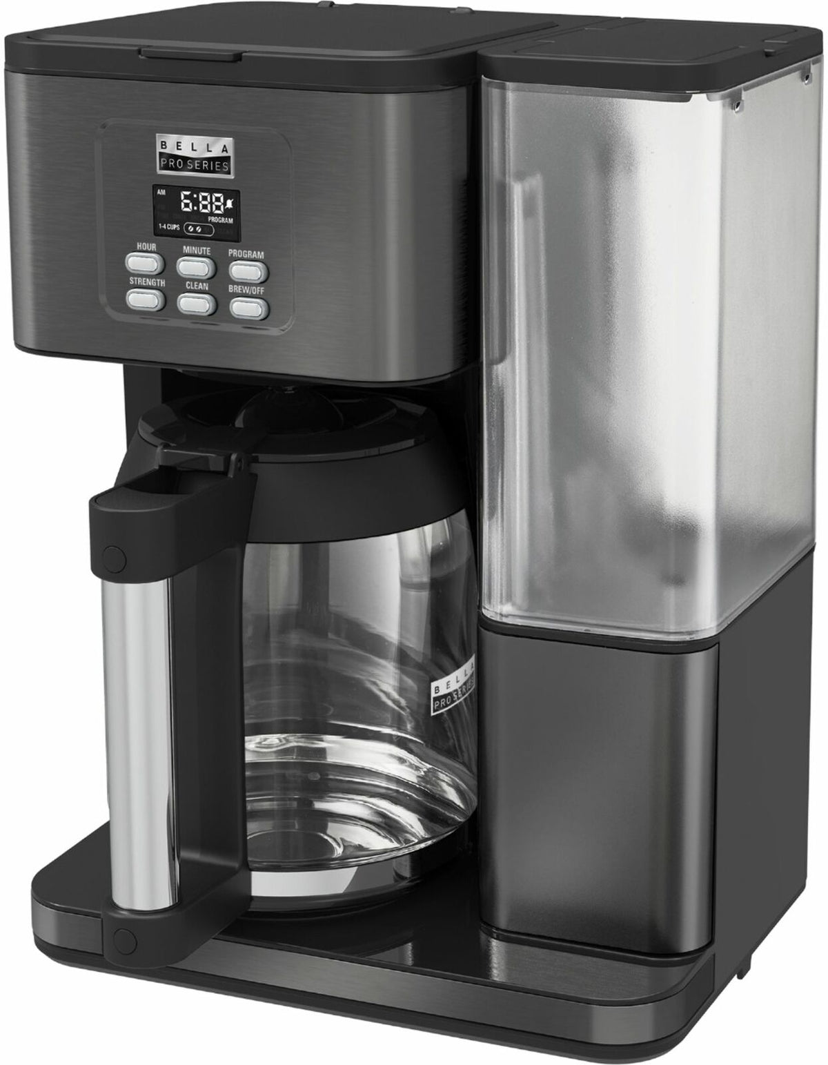 Black Stainless Steel Programmable Coffee Maker U67109