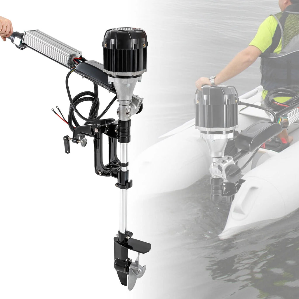 1000W 48V Electric Outboard Motor Brushless Trolling Motor with Adjustable Bracket D227