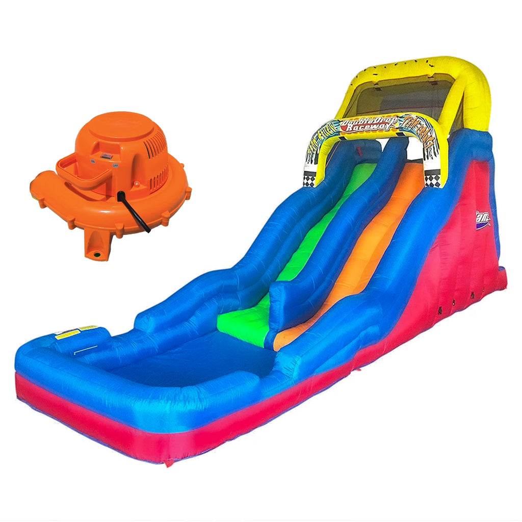 Double Drop 2 Lane Inflatable Water Slide L1844