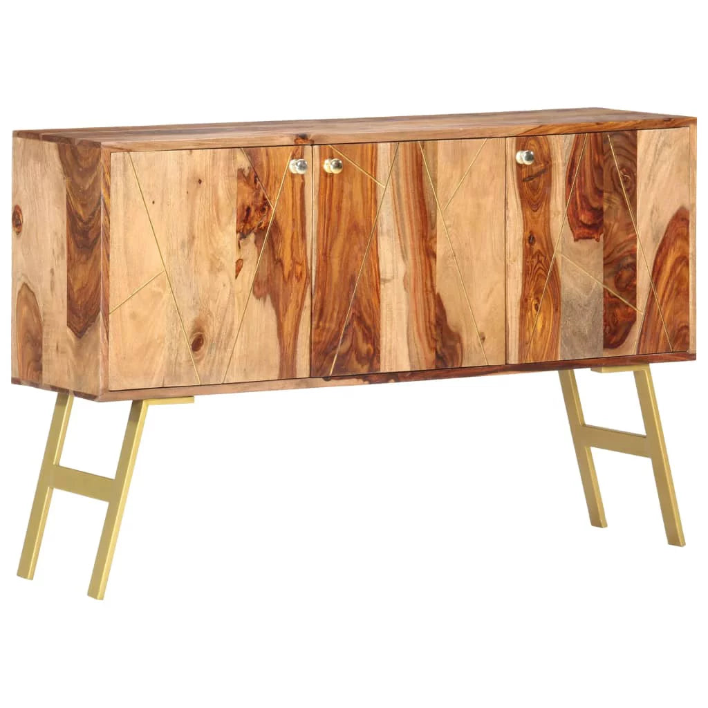 Solid Sheesham Wood Sideboard D7079