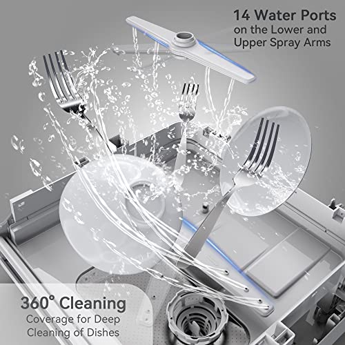 Portable Countertop Dishwasher with 5-Liter Built-in Water Tank A46760