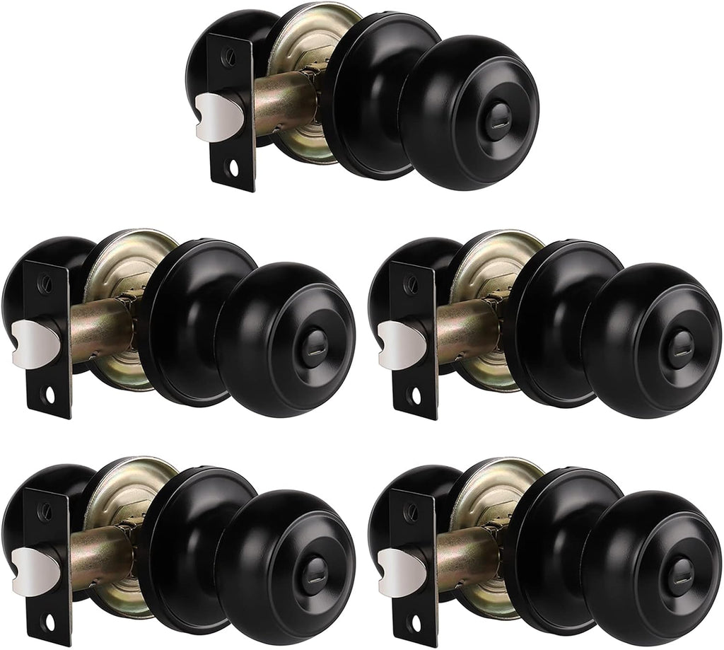6 Pack Keyless Privacy Door Knobs in Oil Rubbed Bronze S881
