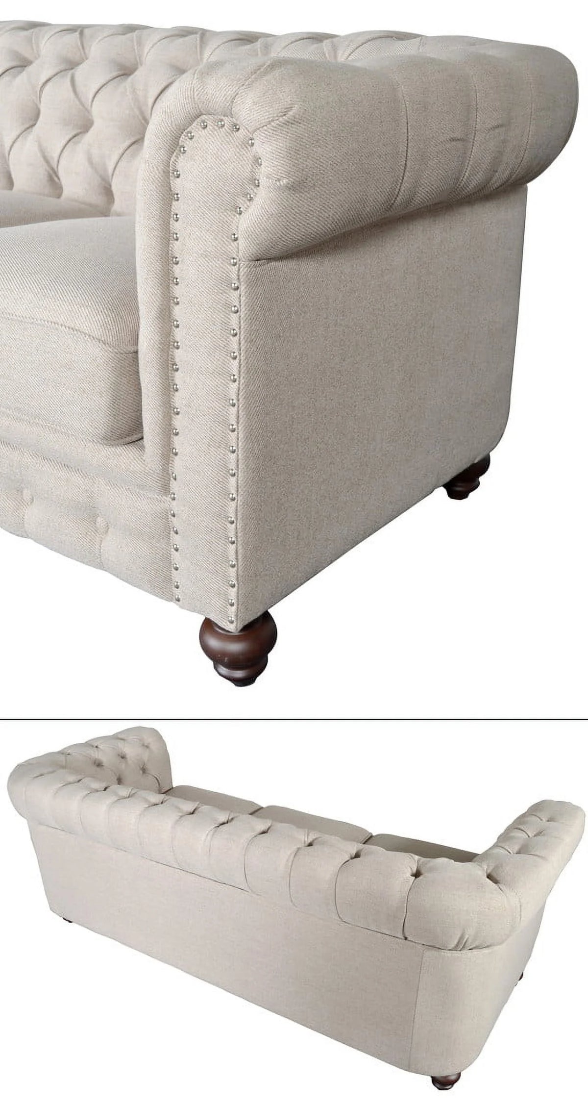 Dark Linen Sofa K2343