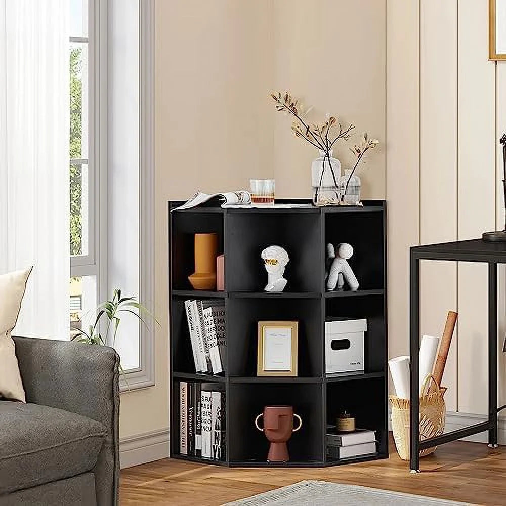 Wooden Corner Cabinet with USB and Outlets V70424