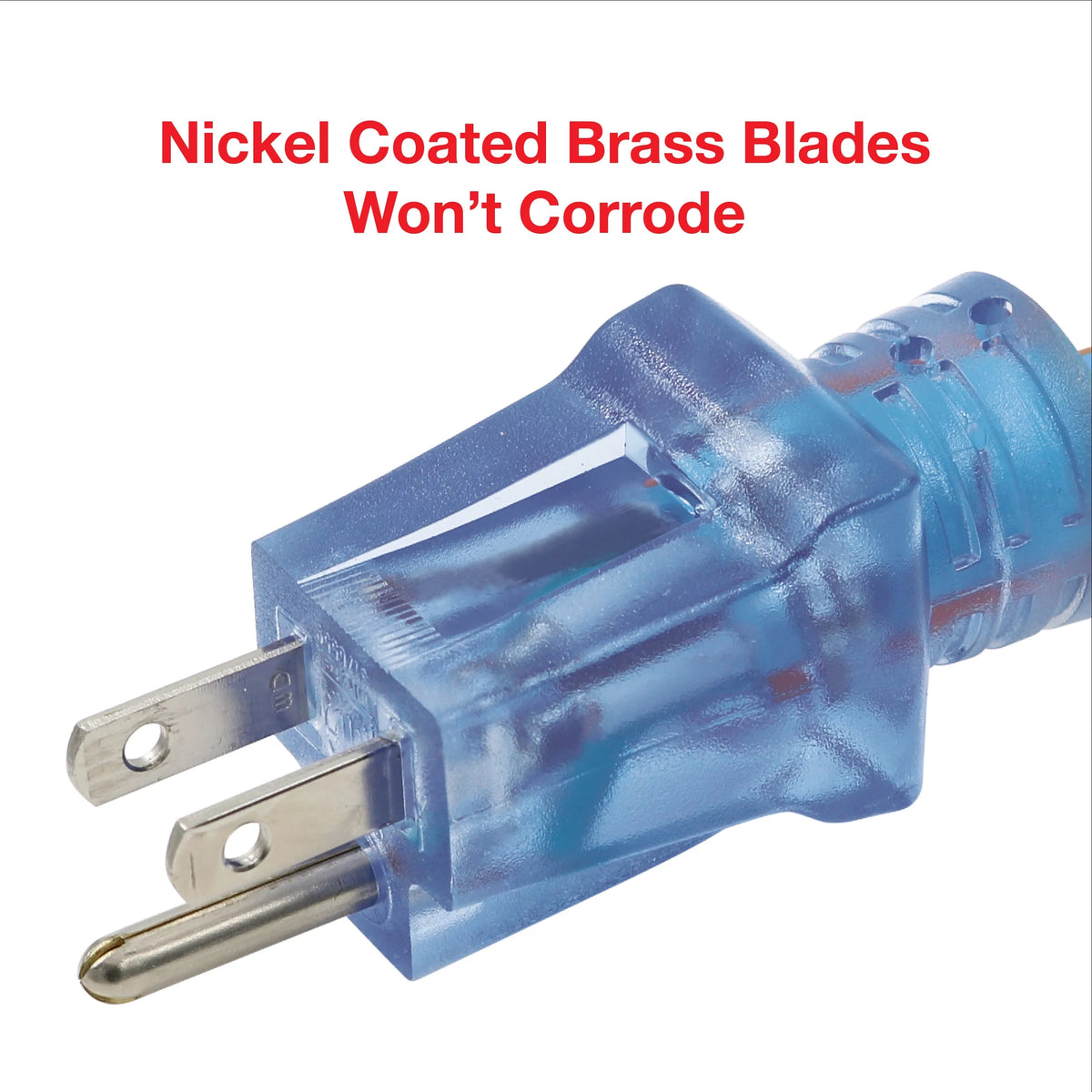 12/3 50 ft 3-Outlet Extension Cord with Lighted Connector B364098