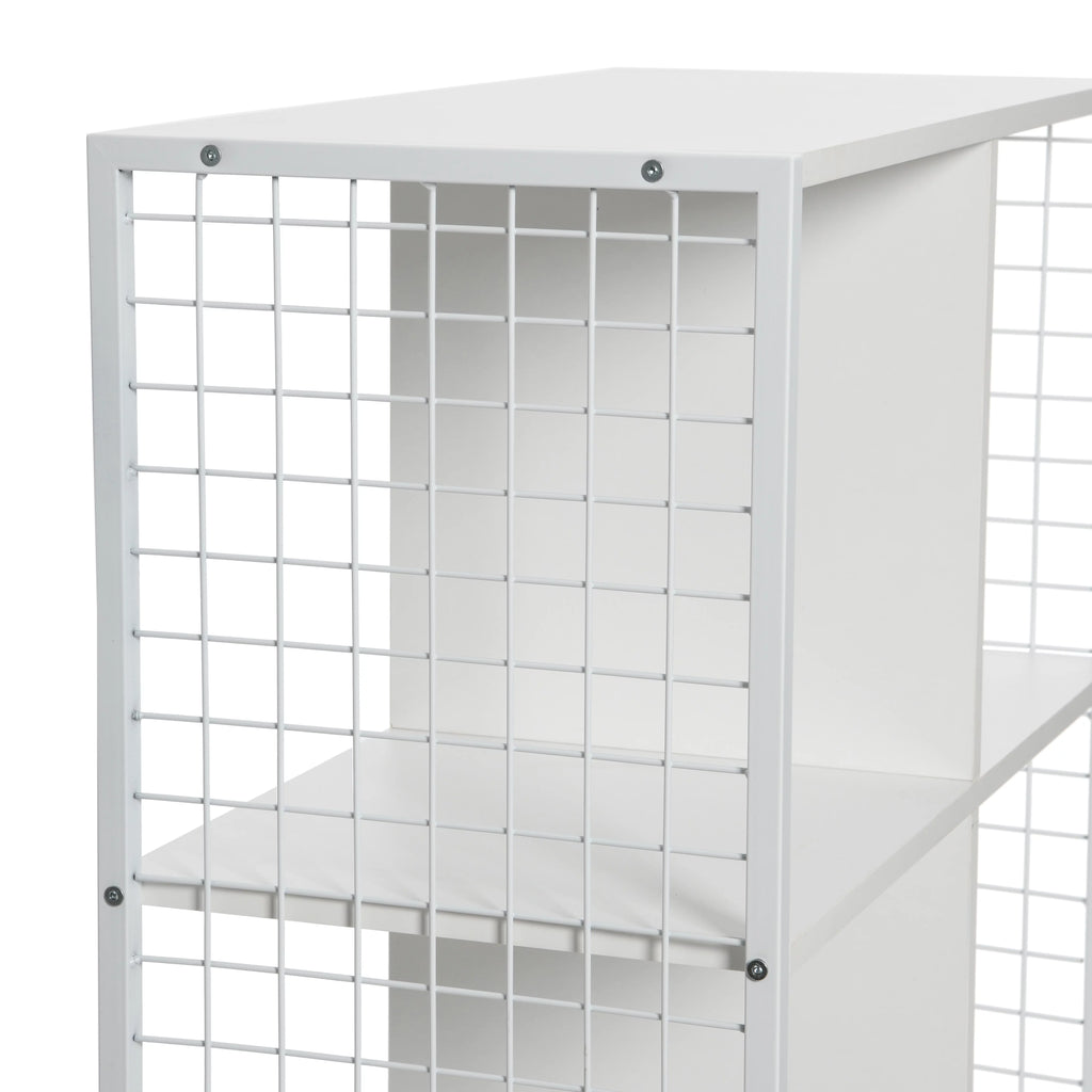 6 Cube White Storage Wall Unit B601312