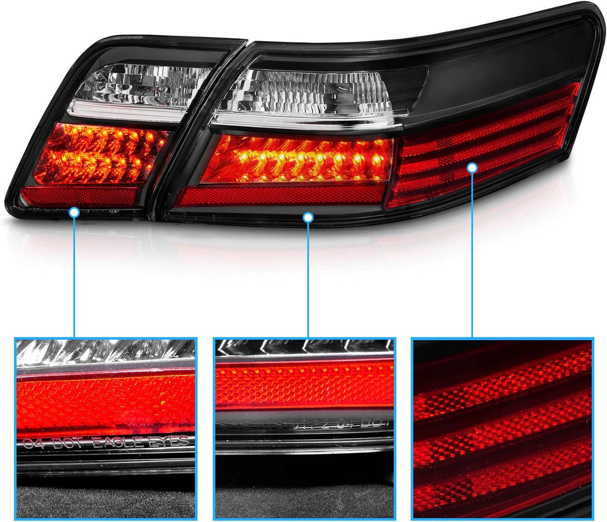 4 Pcs Black L.E.D Taillights F729851