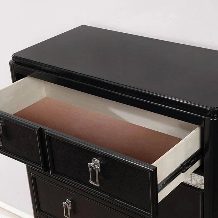 Black Nightstand D16105