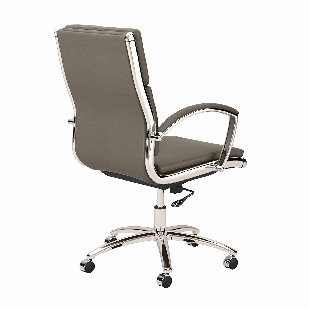 Washed Gray Leather Executive Office Chair V632502