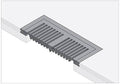 Pecan Flush Mount Vent, 10x22 X87883