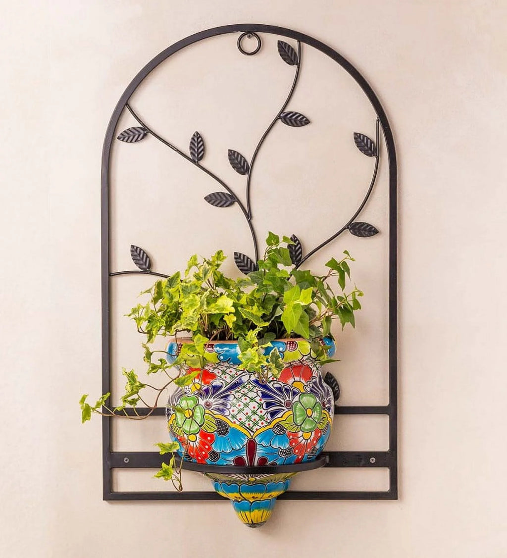 Handcrafted Terra Cotta Flat-Backed Wall Planter F772