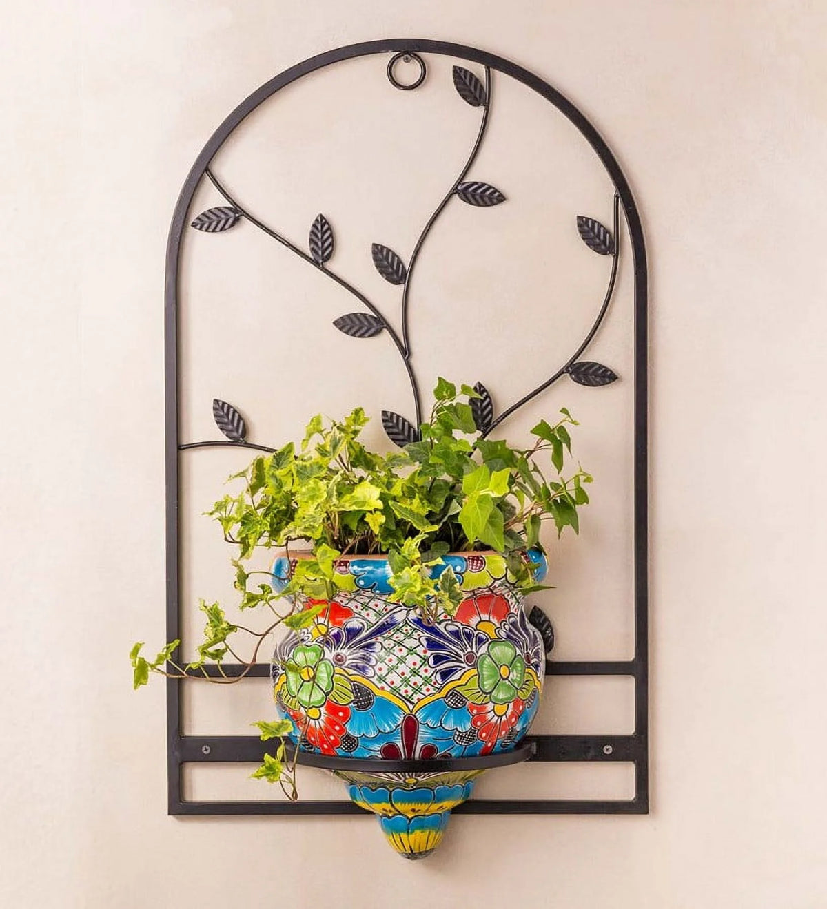 Handcrafted Terra Cotta Flat-Backed Wall Planter F772