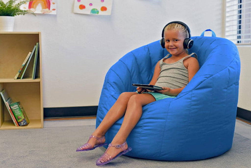 Bean bag coated Oxford fabric french blue K73997