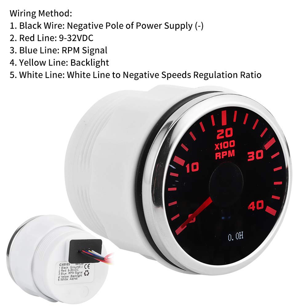 52mm LCD Digital Tachometer Gauge W161982