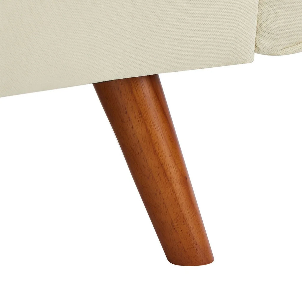 76" Beige Convertible Futon Sofa Bed B794329