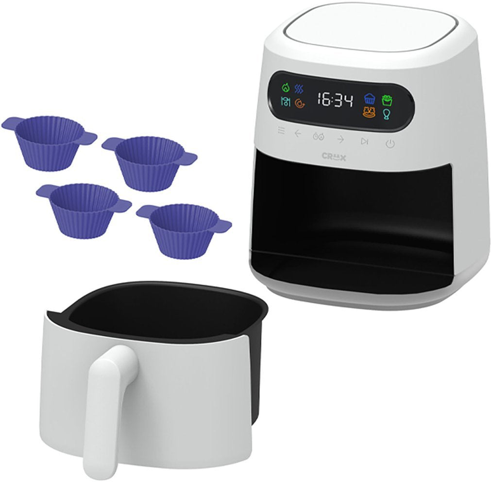 3-qt. Digital Air Fryer Kit with TurboCrisp - White T17615