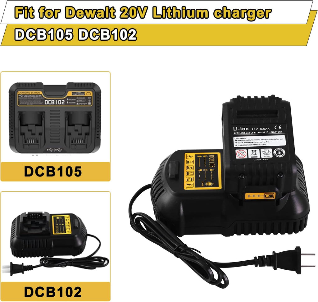 6.0Ah 20 Volt DCB206 Battery 4 Packs H4929