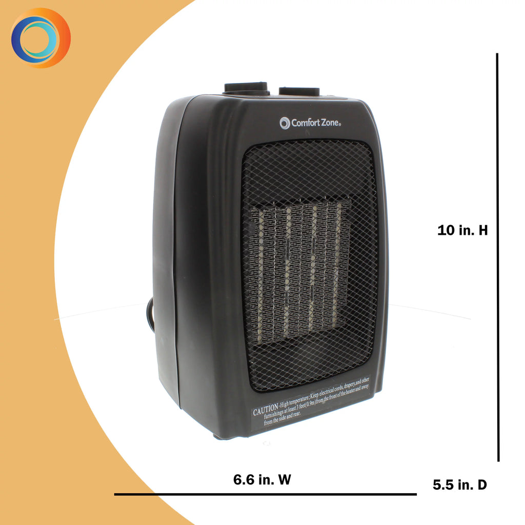 Black Ceramic Electric Portable Heater I877238