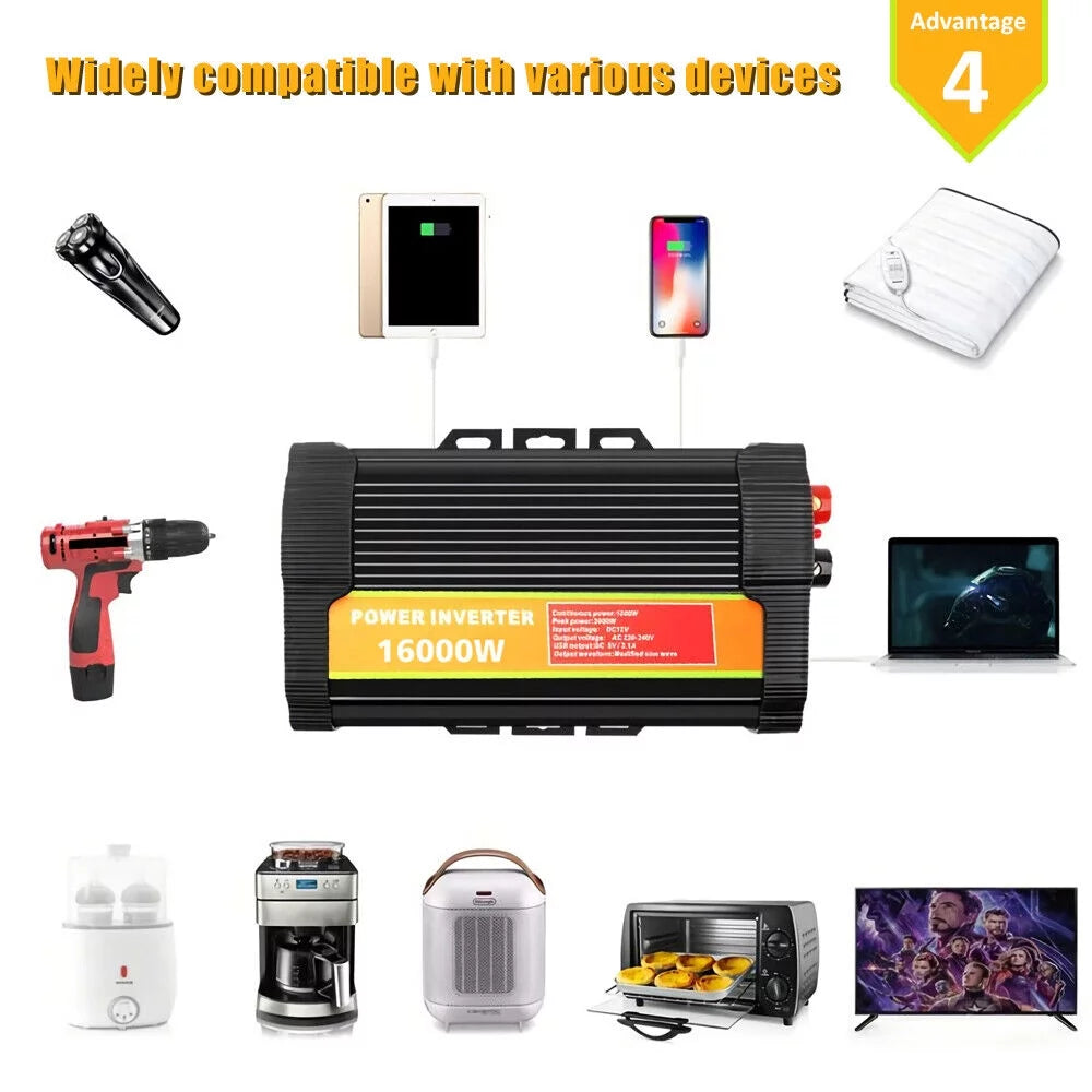 8000 Watts Pure Sine Wave Power Inverter Z870305