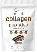 Multi Collagen Protein Powder, 2 Pounds Chocolate Flavored Collagen Peptides M96531