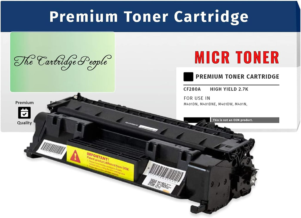 MICR Toner Cartridge for HP 80A, CF280A, 2.7k J2054