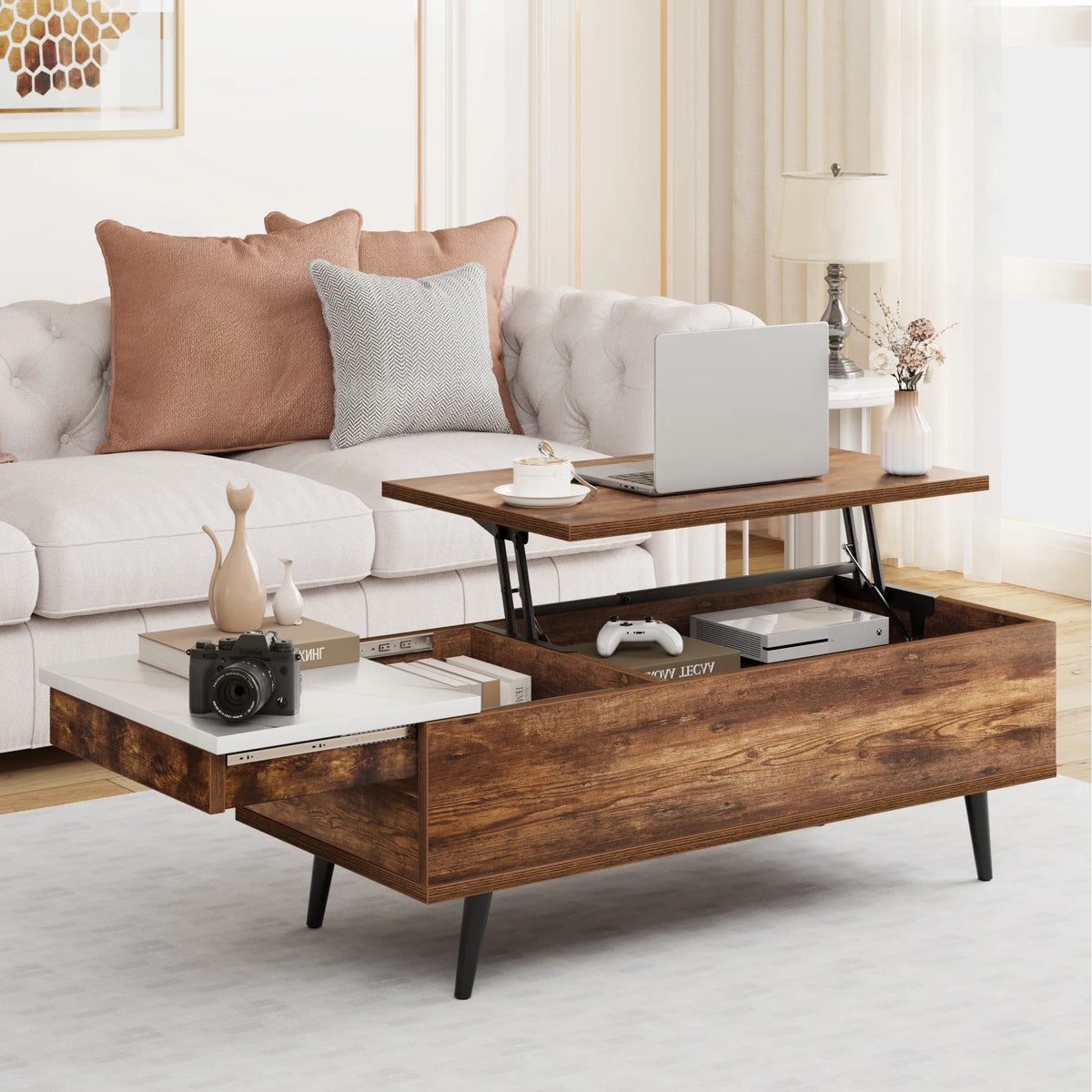 Lift Top Coffee Table with Storage Box P433064