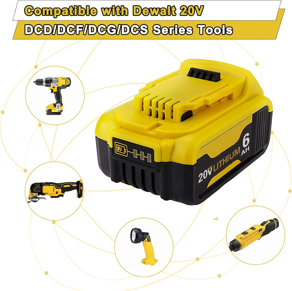 6.0Ah 20 Volt DCB206 Battery 4 Packs H4929