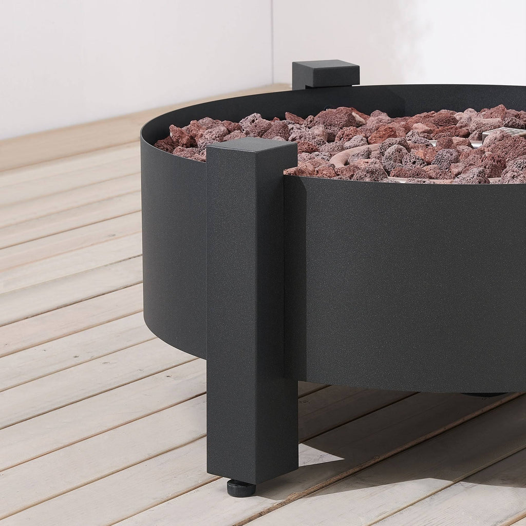 Dark Charcoal Round Fire Pit Y54808