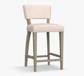 Gray Wash Leg Performance Everydayvelvet Smoke Upholstered Counter Height Bar Stool K2095