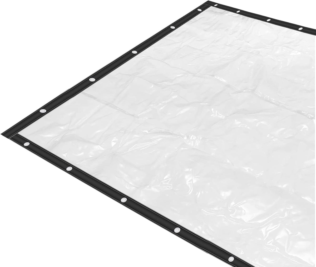 8×20FT Clear PVC Waterproof Tarp Curtain W37459