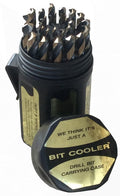 29 Piece High Speed Steel Drill Bit Set with Black and Gold Finish X951553