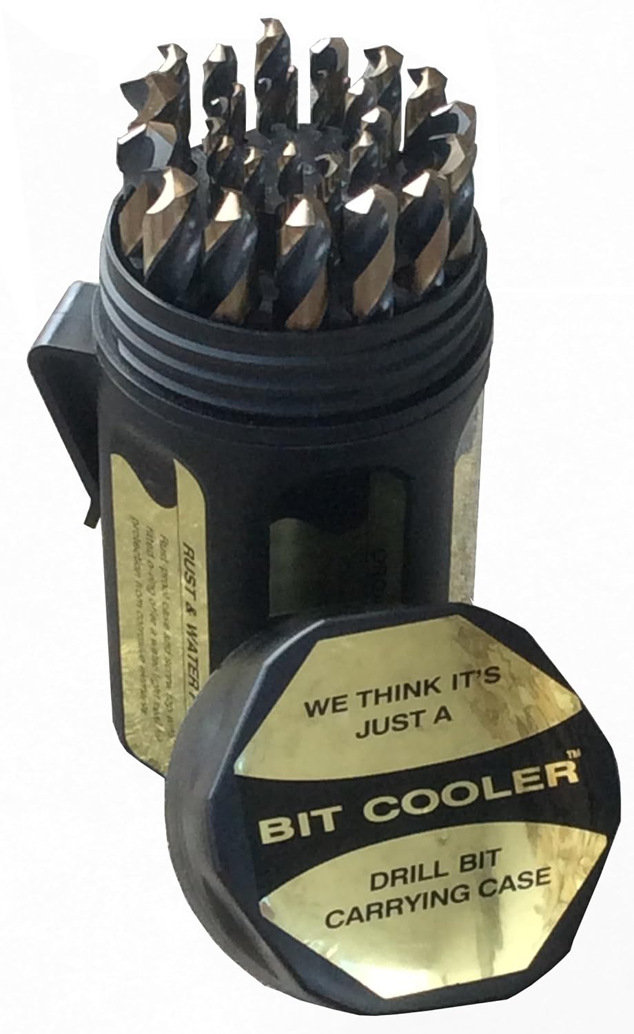 29 Piece High Speed Steel Drill Bit Set with Black and Gold Finish X951553