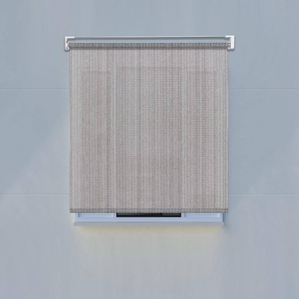 Off-White Cordless PVC Solar Exterior Roller Shade V65500