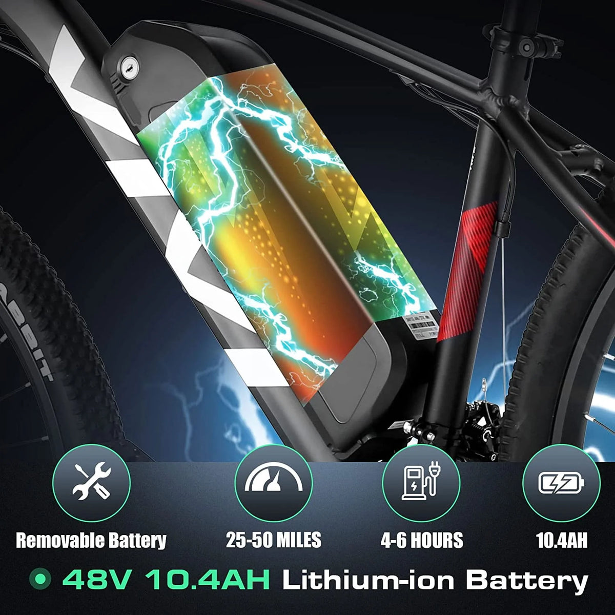 27.5 500W 21 Speed Electric Mountain Bike D6503
