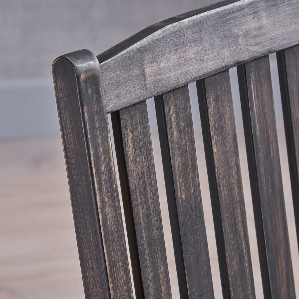 Acacia Wood Rocking Loveseat I111