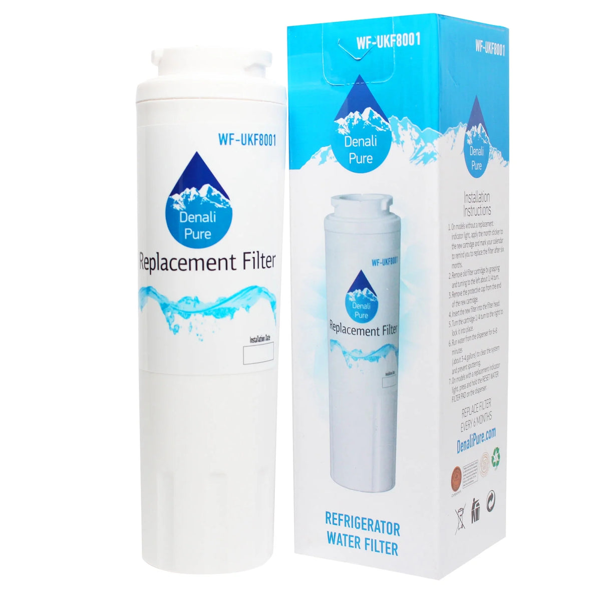 6-Pack Replacement Refrigerator Water Filter Cartridge T246692